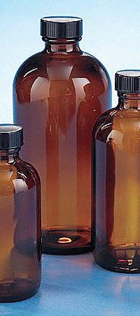 KIMBLE Storage Bottle: 125 mL, Amber, 22-400 mm, Phenolic, 160, PolyCone, Type III (MPN 5120422C-25). Key specifications — attr1370730: Amber; attr1370762: None; attr1370763: Soda Lime Glass; attr1370766: KIMBLE; attr1370767: 22-400 mm; attr1370776: No; attr1370779: Type III; attr1389381: Attached.