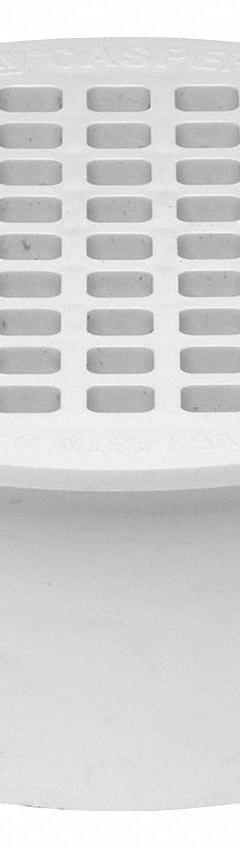 OATEY Floor Drain: 3 1/2 in Overall Dia, 3 1/2 in Grate Size, 3 in Nominal Pipe Size, Solvent Weld (MPN 43565). Key specifications — Color: White; Connection Type: Solvent Weld; Brand: OATEY.