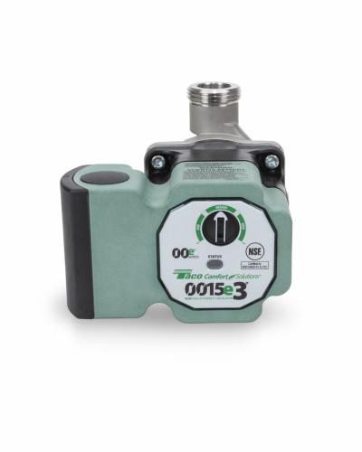 TACO Circulating Pump: 1/25 hp HP, 120V AC, Stainless Steel, Variable, 16 gpm - General-Purpose Inline Circulator Pumps