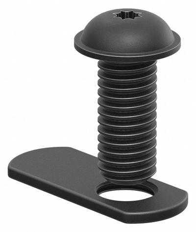 FAZTEK Combination Fastener Kit: 5/16" -18 Size, 5/8 in Thread Lg, Flanged Button Head Socket Cap - Slide-In T-Nuts