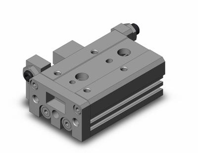 SMC Air Slide Table: 10 mm Stroke Lg, 12 mm Bore Dia, Mfr Part # MXS12-10A - Pneumatic Slide Tables