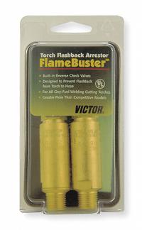 VICTOR Flashback Arrestor Set: Torch Mount, 9/16"-18, For Oxygen & Fuel (MPN 0656-0001). Key specifications — Brand: VICTOR; Manufacturer Part Number: 0656-0001; Connection Size: 9/16"-18; CGA Number: CGA 022 (Oxygen).