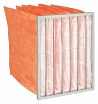 GRAINGER Pocket Air Filter: 24 in x 20 in x 22 in, MERV 11, Orange, Synthetic, 7 Pockets (MPN 6B638). Key specifications — Display Sell UOM: EA; Brand: GRAINGER; Media Material: Synthetic; Performance Rating: MERV 11.