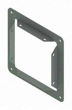 HOFFMAN Wireway Panel Adapter: 8 in Wd, 8 in Ht, 14 ga Gauge, 1, Without Knockouts, Steel, Painted (MPN F88GPA). Key specifications — Brand: HOFFMAN; Finish: Painted; With/Without Knockouts - Broad: No.