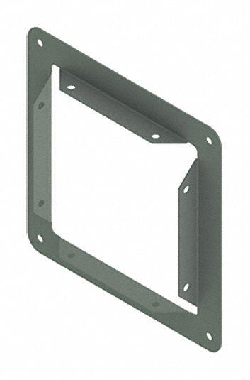 HOFFMAN Wireway Panel Adapter: 8 in Wd, 8 in Ht, 14 ga Gauge, 1, Without Knockouts - Box Connectors for Indoor Wireways