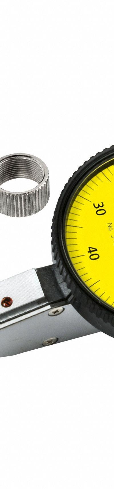 MITUTOYO Calibrated Indicator: 0 mm to 0.8 mm - Dial Test Indicators - Horizontal & Tilted-Face Styles