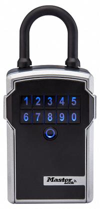 MASTER LOCK Lock Box: Digital Combo Lock, 5 Key Capacity, 7 1/4 in Outside Ht, 3 1/4 in Outside Wd (MPN 5440ECWWG). Key specifications — Finish: Vinyl Coated; Brand: MASTER LOCK; Color: Gray; Material: Metal; Lock Style: Digital Combination.