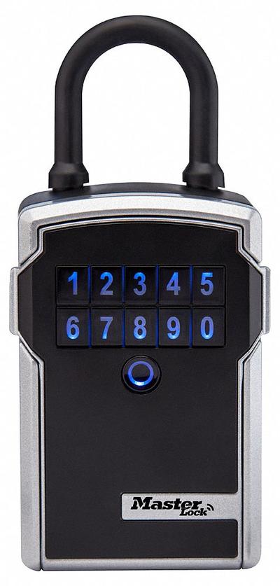 MASTER LOCK Lock Box: Digital Combo Lock, 5 Key Capacity, 7 1/4 in Outside Ht - Padlock Lockboxes
