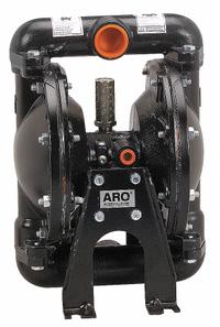 ARO Double Diaphragm Pump: Cast Iron Body, 1 in, NPT Connection, 35 gpm, 270 ft Max. Head (MPN 666102-2EB-C). Key specifications — Brand: ARO; Seat Material: 316 SS; Check Valve Material: Santoprene.