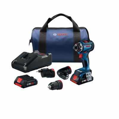 BOSCH Drill/Driver with 5-In-1 Flexiclick(R) System and (2) CORE18V(R) - Bosch Cordless Pistol-Grip Drills