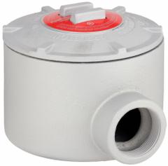 Conduit Outlet Body: Aluminum, GR, 2 in Trade Size, LB Body, 76 cu in Body Capacity (MPN GRLB200-A). Key specifications — Series: For Standard Body; Compatible Conduit Trade Size: 2 in; Thread Gender: Female; Hub Style: Threaded; Cover Included: Yes; Body Style: LB; Connection Type: Threaded; Back Type: Round.