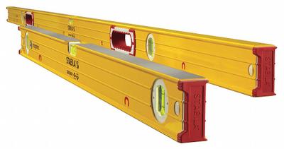 STABILA Door Jam Level Set: Level & Plumb, Box, 2, Plain, 32 in_78 in Overall Lg - Level Sets