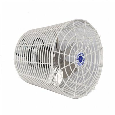 SCHAEFER Mounted Fan: 8 in Blade Dia, 115V AC, 1/22 hp Motor HP, Wall Mount, Non-Oscillating - Standard Industrial Wall-Mount Fans