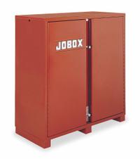 CRESCENT JOBOX Jobsite Cabinet: 24 in W x 72 in D x 61 in H, 49 cu ft, Padlock, Brown (MPN 1-693990). Key specifications — attr1116233: Brown; attr1116253: CRESCENT JOBOX; attr1222022: Padlock - Lock not included.