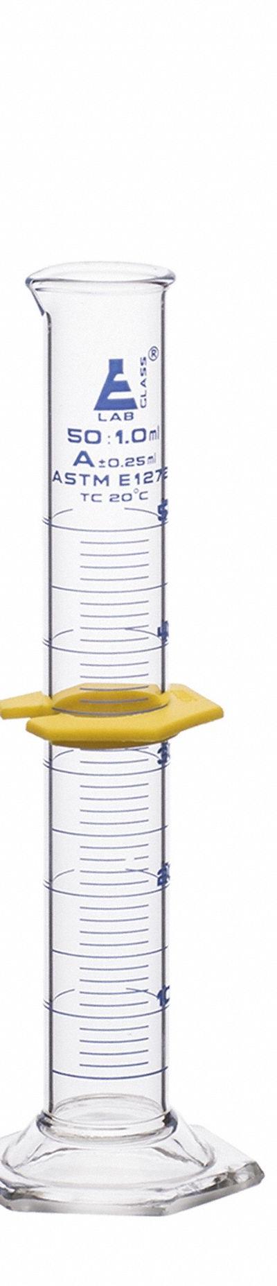 EISCO SCIENTIFIC Graduated Cylinder Set: 25 mL_50 mL_100 mL - Glass Graduated Cylinder Starter Kit
