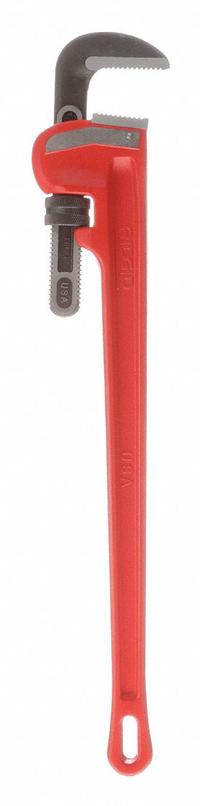 RIDGID Heavy-Duty Pipe Wrench: Cast Iron, 5 in Jaw Capacity, Serrated, 36 in Overall Lg, I-Beam (MPN 31035). Key specifications — attr309808: I-Beam; attr309815: Cast Iron; attr324941: RIDGID.