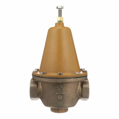 Watts Water Pressure Reducing Valve: NPT x NPT, 1 1/2 in Pipe Size, Brass - High Capacity Water Pressure Regulators