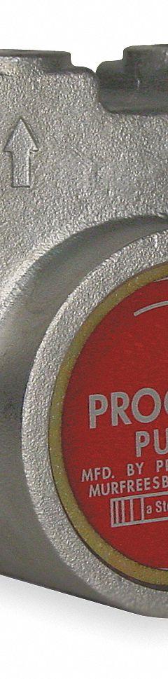 PROCON Rotary Vane Pump: Direct Drive, Stainless Steel Body, 3/8" NPT, 35 gph Max. Flow, 1/2 in SS (MPN 113A035F31CA 250). Key specifications — Vane Material: Carbon; NSF 169 Listed: Yes; Relief Valve Type Included: Balanced; Brand: PROCON; Strainer: Not Included; Ports: 3/8" NPT; Relief Valve Type: Balanced.
