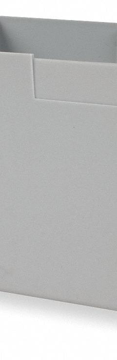 VIDMAR Bin Cup: 6 1/8 in x 6 1/8 in, 3 3/4 in Overall Ht, Gray, BN3588. Key specifications — Color: Gray; Product Type: Bin Cup; Brand: VIDMAR; Includes Dividers: No; Manufacturer Part Number: BN3588.