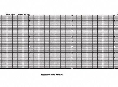 GRAPHIC CONTROLS Fanfold Paper Strip Chart: Fanfold Paper Strip Chart - Strip Chart Paper Compatible with Yokogawa