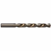 CHICAGO-LATROBE Jobber Length Drill Bit: 1/4", 135° Split Point, Straw/Bronze Cobalt, Left Hand (MPN 46516). Key specifications — attr1229327: 0.2500.