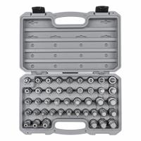TEKTON Socket Bit Set: 26 - 50 Pieces, 1/2 in Drive Size, 44 Pieces, 15 3/8 in Overall Lg (MPN SHB92304). Key specifications — attr1216280: Fixed Insert; attr1216283: TEKTON; attr1225718: 6 to 19 mm (Hex Metric); attr1227491: 1/2 in.