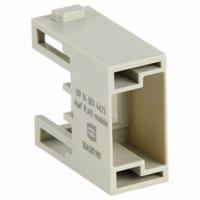 HARTING Han RJ45 Module Adapter: Han-Modular®, Male, Gray, Polycarbonate, 500 Min Mating Cycles (MPN 09140014623). Key specifications — Insert Color: Gray; Insert Material: Polycarbonate; Connector Gender: Male; Brand: HARTING.