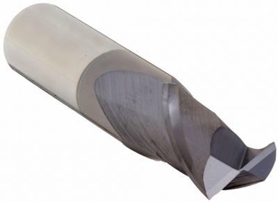 APPROVED VENDOR Square End Mill: Carbide, AlTiN Coated, 2 Flute, 1/4" Mill Dia, 1/2" LOC - General Purpose Carbide Square End Mills