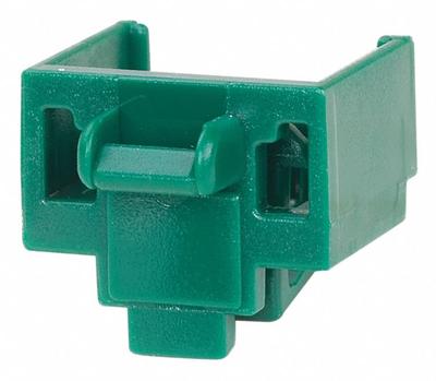 PANDUIT Modular Jack Blockout: Blockout Device, Green, RJ45 Jacks, Plastic, PSL-DCJB-GR - Blockout Devices