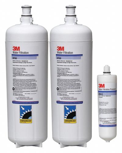 3M Quick-Connect Water Filter: 0.2 micron, 6.7 gpm, 25 1/2 in Overall Ht - Quick Connect Multi-Purpose Water Filters
