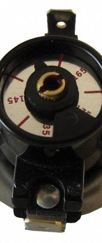 Thermostat: Open on Rise, SPST, 170°F Closing, 135°F Opening, Auto Reset, 20°, 120V AC/240V AC (MPN AT012). Key specifications — Manufacturer Part Number: AT012; Brand: SUPCO.