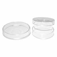 Petri Dish: 75 mm Dia, 15 mm Overall Ht, No Surface Treatment, Lid, Borosilicate Glass, Non-Sterile (MPN G1075). Key specifications — Includes: Lid; Material: Borosilicate Glass; Brand: UNITED SCIENTIFIC SUPPLIES INC; Surface Type: No Surface Treatment.