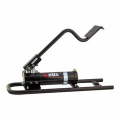 BVA HYDRAULICS Hydraulic Foot Pump: 2 Stages, Single Acting, 200 psi Max. Pressure 1st Stage (MPN P570FP). Key specifications — Brand: BVA HYDRAULICS; Cylinder Compatibility: Single Acting.