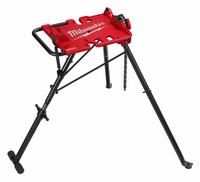 MILWAUKEE Tripod Chain Vise: Folding Tripod Leg, 0.125 in – 6 in Pipe Size Range, 49 1/2 in Max Ht (MPN 48-22-8690). Key specifications — attr511105: Folds Flat for Van/Job Box Storage; attr511119: Folding Tripod; attr511107: Metal; attr473852: MILWAUKEE.