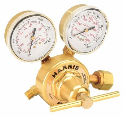 HARRIS Gas Regulator: Single Stage, CGA 320 Inlet, 9/16"-18 M RH Outlet, 125 psig - Air & Inert Gas Regulators