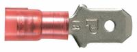 PANDUIT Wire Disconnect: Male Tab, Red, Nylon, Partial Coverage, 22 AWG – 18 AWG Wire Size (MPN DNF18-250M-C). Key specifications — attr1307035: PANDUIT; attr1307036: DNF18-250M-C.
