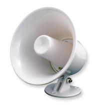 SPECO TECHNOLOGIES PA Horn: Powered, 1-Way, 8 ohm Impedance, 5 in Overall Wd, 5 in Overall Ht, SPC5P. Key specifications — attr1056470: Indoor; attr1056495: Powered.