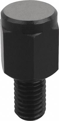 KIPP Positioning Foot w/Flat Face: External Threads, Flat, Steel, M8 Thread Size, 13 mm Thread Lg (MPN K0299.208010). Key specifications — attr648515: KIPP.