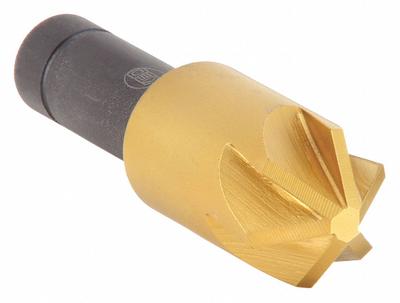 KEO Countersink: 100°, 6 Flute, 1 1/2 in Body Dia, 3/4 in Shank - Smooth-Finish Six-Flute Countersinks