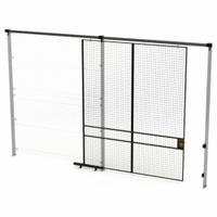 HUSKY RACK & WIRE Slide Door: 10 ft H x 8 ft W x 1 3/4 in D, Black, Powder-Coated (MPN V540810). Key specifications — attr1283297: Powder-Coated; attr1283316: Steel; attr1283313: Yes; attr1283333: HUSKY RACK & WIRE.