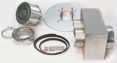Dayton Venting: Compatible with Unit Heaters, 5 in Vent Dia, Intake/Vent Concentric Y - Venting for Gas Wall & Ceiling Heaters