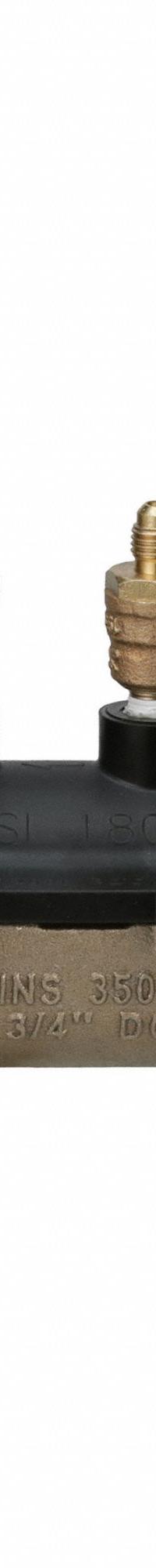 ZURN WILKINS Backflow Preventer: 350XL, 3/4 in Pipe Size, FNPT x FNPT, 11 in Overall Lg, Bronze, 350 (MPN 34-350XLFT). Key specifications — Shut-Off Valve Type: Ball Valve; Connection Type: FNPT x FNPT.