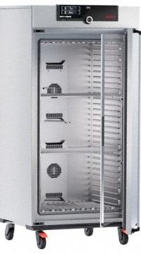 MEMMERT Incubator: Forced Air, 13.7 cu ft Capacity, 32 3/8 in x 32 1/2 in x 5 5/8 ft, Digital (MPN IPP410eco). Key specifications — attr1027521: Refrigerated; attr1030162: 0 °C; attr1027529: +/-0.1 °C; attr1027476: IPP410eco; attr1027480: MEMMERT; attr1027487: Digital; attr1027531: 115V/230V AC.