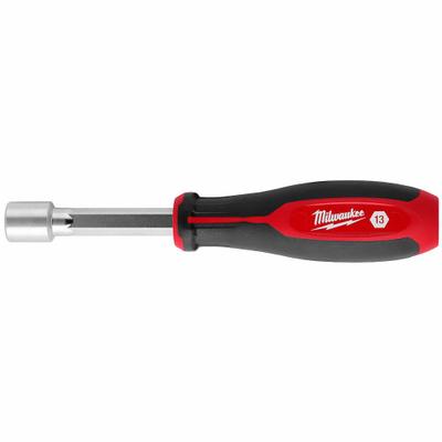 MILWAUKEE Nut Driver: Straight, HollowCore, Metric, With Magnetized Tip, Std - Pass-Through Nut Drivers