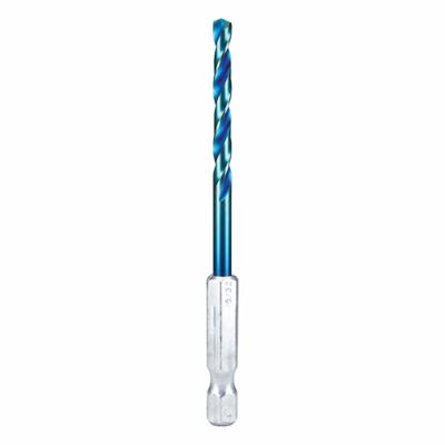 SPYDER Twist Drill Bit: 5/32", 137° Split Point, TiCN High Speed Steel - Spyder Mach-Blue Drill Bits