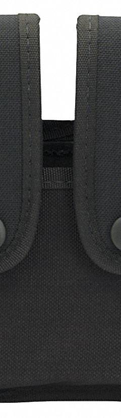 UNCLE MIKE'S Magazine Pouch: Black, Nylon, 2 in x 6 in, Snap Closure, For 2 1/4 in Belt Wd (MPN 88261). Key specifications — attr188437: Black; attr188438: Nylon; attr188431: Magazine Pouch.