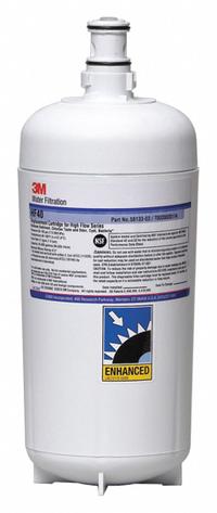 3M Quick-Connect Water Filter: 0.2 micron, 2.5 gpm, 25,000 gal, 14 5/8 in Overall Ht (MPN 5613303). Key specifications — Filter Media: Prefilter Wrap; Reduces: Chlorine Odor; Brand: 3M.