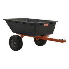 AGRI-FAB ATV/UTV Cart: 2 Wheels, 17 cu ft Cubic Foot Capacity, 1,000 lb Load Capacity, 500-1000 lb (MPN 45-0579). Key specifications — Container Material: Poly Resin; Brand: AGRI-FAB.