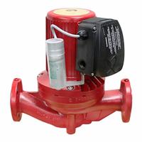 Circulating Pump: 1 51/125 hp HP, 230V AC, Bronze, 2, 53 ft Max. Head, 14 in Face to Face, Inline (MPN 96411614). Key specifications — Nameplate Voltage: 230V AC; Connection Type: Flange; Brand: GRUNDFOS; Number of Speeds: 2; Includes Volute: Volute Included; Efficiency: Standard Efficiency; System Type: Potable Water.