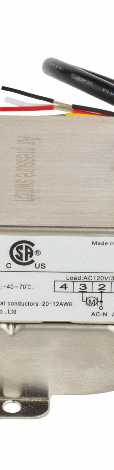 PANASONIC Pressure Switch: Fixed - Fixed Set-Point Air Pressure Switches